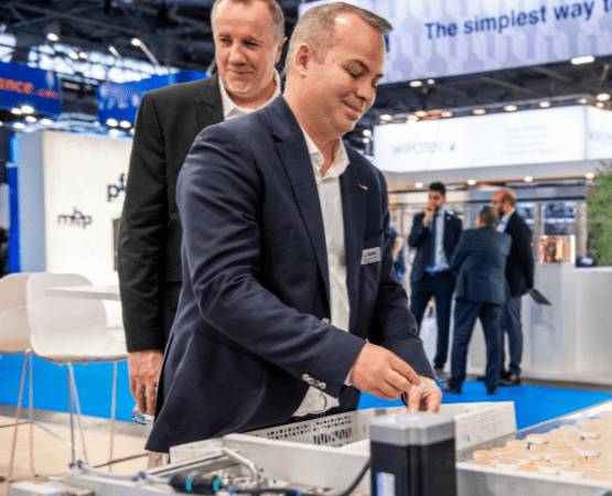 2 men at ALLFORPACK EMBALLAGE PARIS