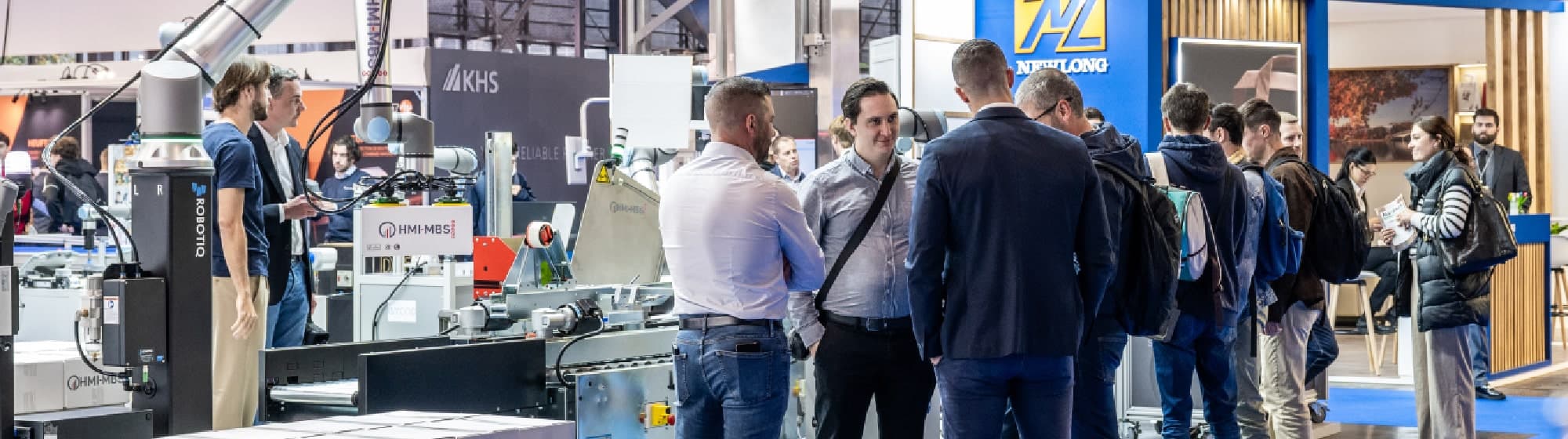 Différents stands sur le salon ALLFORPACK. EMABALLAGE PARIS. 