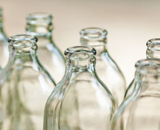 a lot of glass