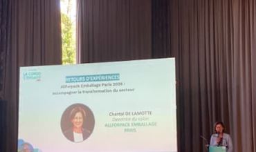 Discours de Chantal DeLamotte Directrice du salon ALLFORPACK EMBALLAGE PARISlors de l'évènement la conso s'engage 