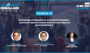 Capture d'écran de la présentation du Webinar [REPLAY] : Emballage et allégations environnementales : comment communiquer sans tomber dans le greenwashing ? de ALLFORPACK EMBALLAGE PARIS