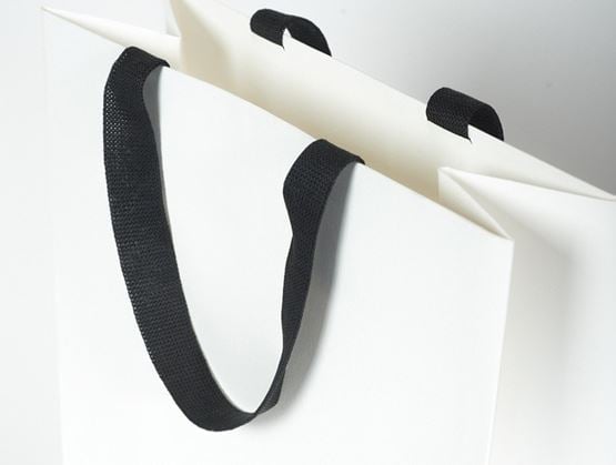black-and-white bag