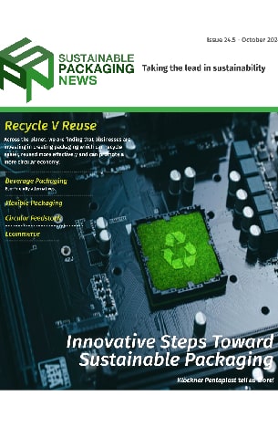 Affiche de Sustainable Packaging News. 