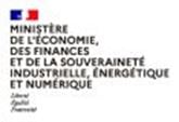 Official logo of the French Ministry of the Economy, Finance and Industrial and Digital Sovereignty, featuring the emblem of the French Republic