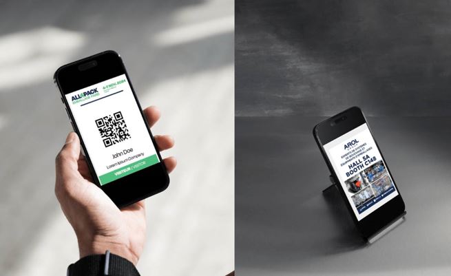 un exemple de e-badge visiteur