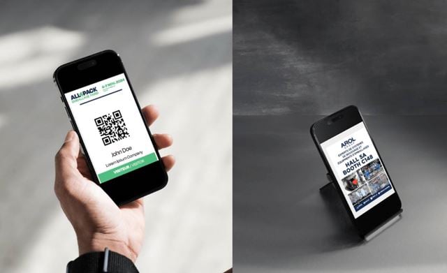 un exemple de e-badge visiteur