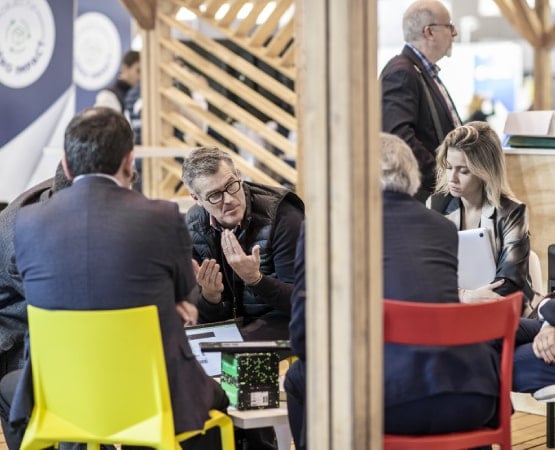 people sitting and chatting