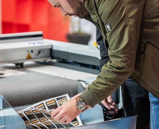 Someone who is printing